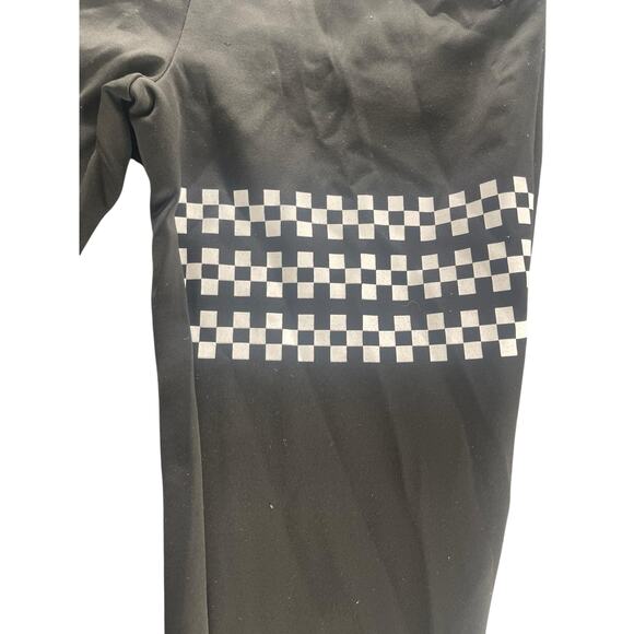 Public Record Black Checkered Jogger Sweatpants Women's Size XL - Picture 3 of 8